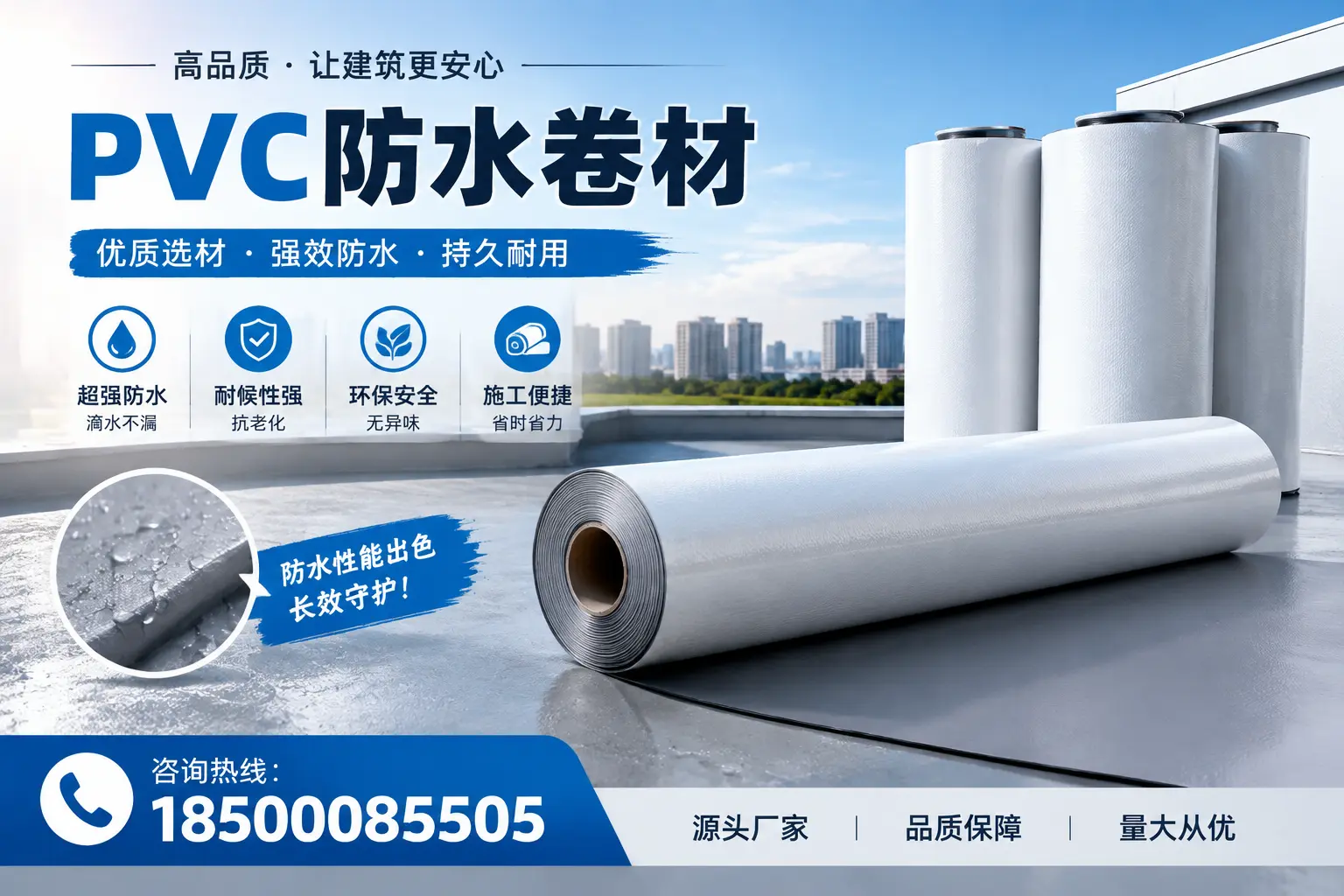 PVC防水卷材施工过程详解,确保在固原顺利完成项目